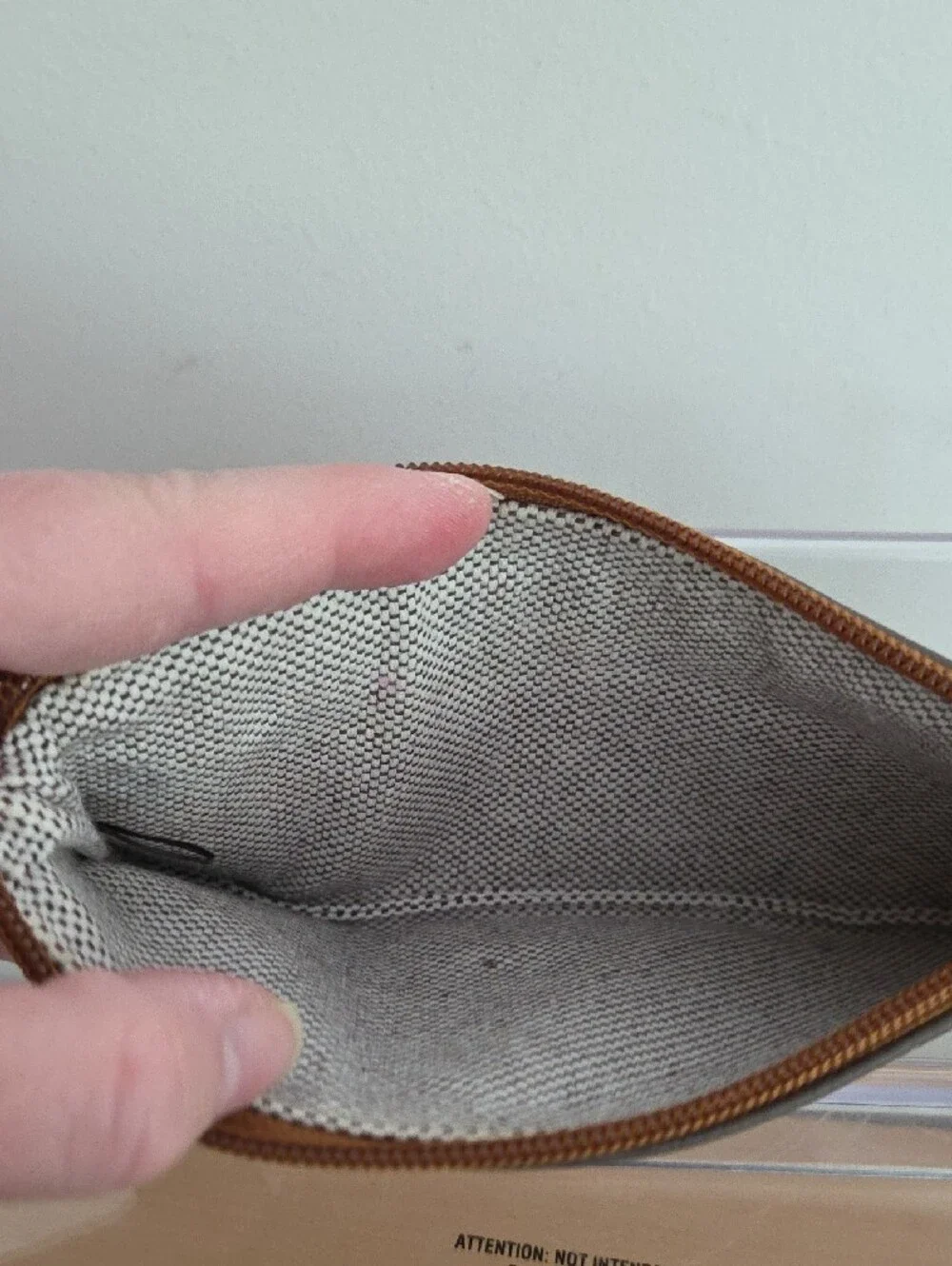 Dooney & Bourke Yellow and Brown Pebbled Leather Pouch Bundle, EUC